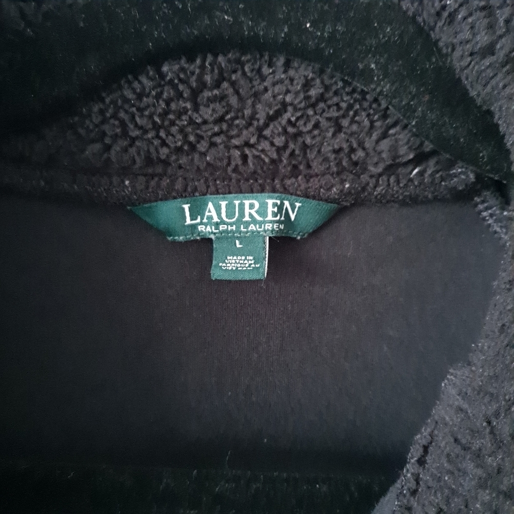 Lauren Ralph Lauren Black Cozy Sweatshirt - Picture 5 of 7